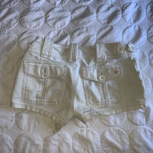 White Jean Shorts